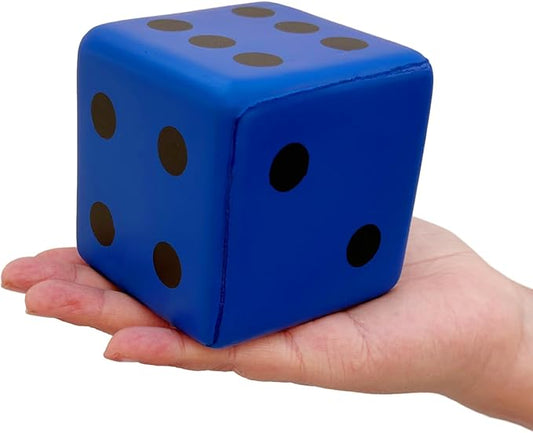 3.15 Inches Foam Dice Toy: A Fun-Filled, Kawaii Dices Educational Toy for Kid Board Game and Learning Sessions (Fortunate Blue)