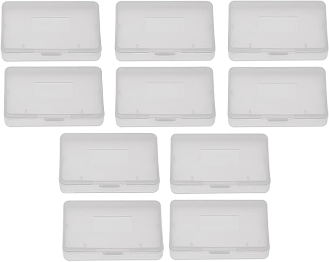 10 Pcs Board Game Card Case, 2.56 X 1.57 X 0.31in Plastic Game Card Protective Cover, ABS Material Game Cartridge Case Box for Storing Game Cards and Other Small Parts