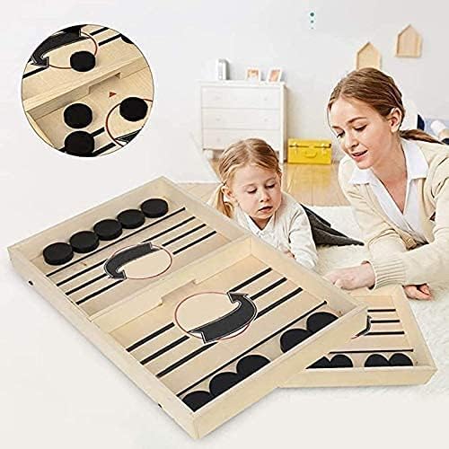 Fast Sling Puck Game, Large Size Table Desktop Battle Board Games Toys, Desktop Sport Board Game for Family Game, Suit for Adults Parent-Child Interactive