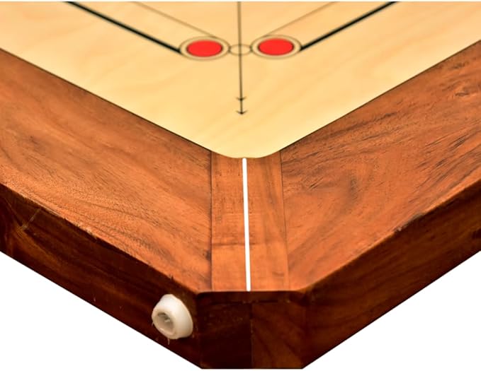 SISCAA Carrom Board Sure SLAM Indoor Board Game Approved by Carrom Federation of India & Maharashtra Carrom Association (Jumbo, 32mm)