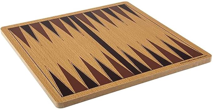 The Dreidel Company Classic Wooden Board Games, Great for Prizes, 10" (10" Wooden Backgammon)