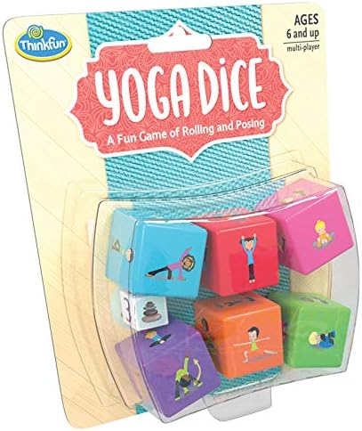 Think Fun Yoga Dice Game for Boys and Girls Ages 6 and Up - Learn Yoga With a Game,Multi,1844
