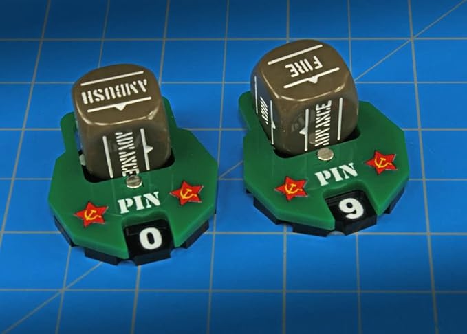 LITKO World War Two Miniature Wargames Army Pin Dial Counter | Compatible with Bolt Action | Dice Dock (Russia)