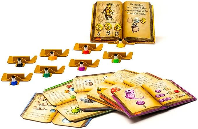 The Quacks of Quedlinburg Board Game Upgrade Expansion - Book Holders | Board Game Accessories DND Tabletop RPG Accessory Figures Replacements Resource Token Holder