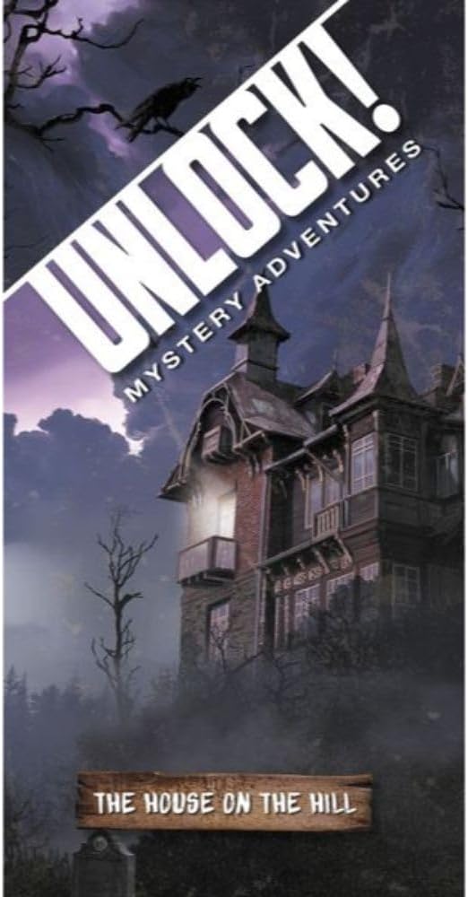 Unlock! The House on the Hill Card Game - Cooperative Tabletop Escape Room Experience! Fun Family Game for Kids & Adults, Ages 10+, 1-6 Players, 60 Min Playtime, Made by Space Cowboys