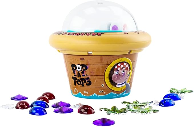 Pop-A-Tops — Pirate's Treasure — Self-Contained Game — Popping Fun — Travel-Friendly — for Ages 6+
