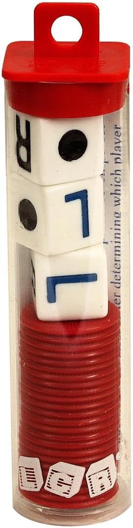 Left Right Center LCR Dice Game White