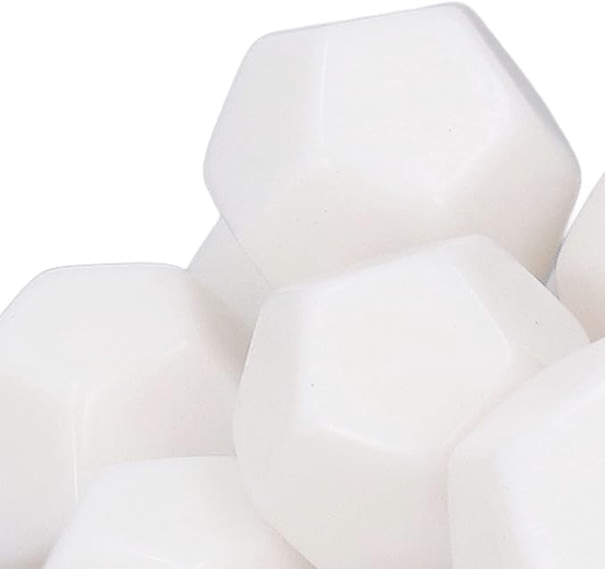 12 Sided Blank Dice, Plastic Write On Cubes Teaching Gaming 30PCS Polyhedral for Education, D12 22mm Blank White Color Dice 12 Sided Can Be Written by Marker Pen for Board Games Accessories