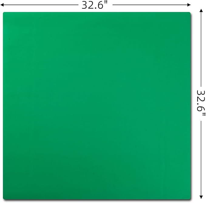 32.6"x32.6" Rubber Anti-Slip Playmat Mahjong Mat for Mahjong, Board Games, Dominoes, Tile Games Tabletop Cover Poker Mat Roll-up Game Mat with Carrying Bag(Green)