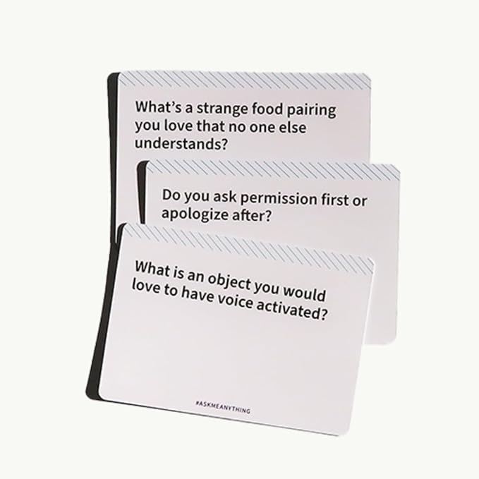 ASKMEANYTHING Family Edition Expansion - Conversation Starter Card Game with 50-Card Expansion Pack