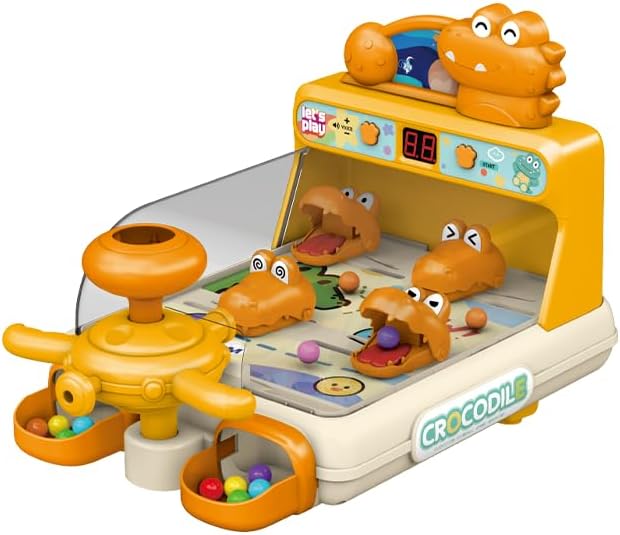 Interactive Board Game Machine for Gift Toys for Girls and Boys Toys for 3 4 5 6 Year Old Boy,Toddler,15 Challenge Levels, Baby Toy for Early Learning(Orange)