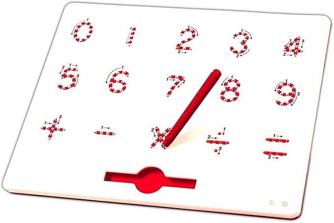 Play22 Magnetic Drawing Board - STEM Educational Learning Numbers and Letters - Erasable Writing Board for Kids (Numbers)