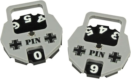 LITKO World War Two Miniature Wargames Army Pin Dial Counter | Compatible with Bolt Action | Dice Dock (Germany)
