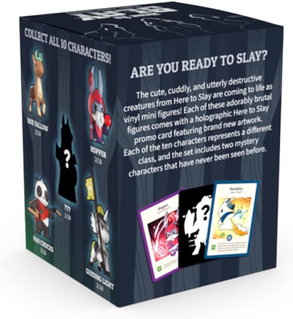 TeeTurtle Unstable Games - Here to Slay: Vinyl Mini Series Blind Box - Includes mystery vinyl figure toy and exclusive holographic promo card