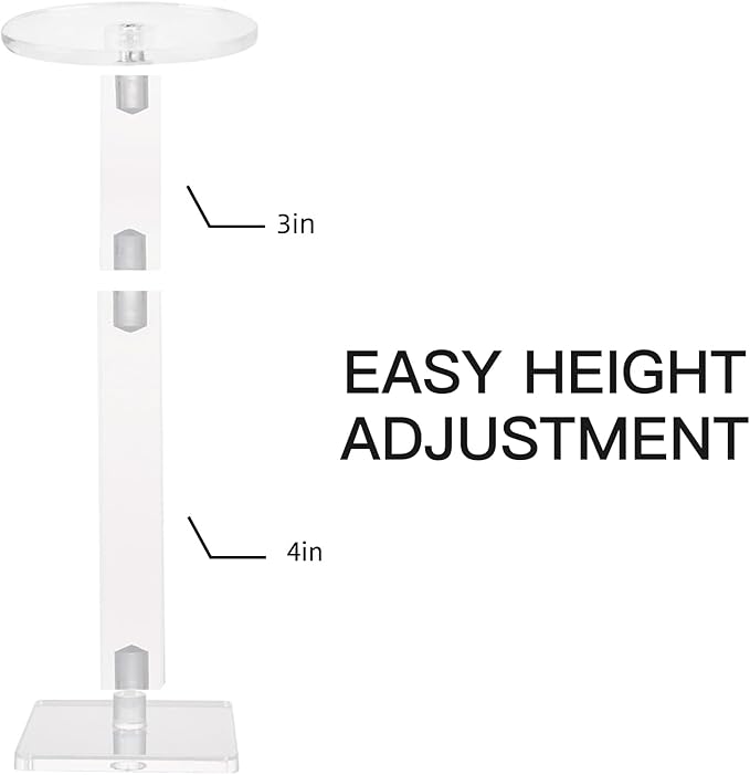 Kalami Flying Miniatures Combat Riser for DND with 4” Acrylic Base Flight Stand Terrain Perfect for Dungeon and Dragons, Warhammer, D&D 5e and Tabletop TTRPGs