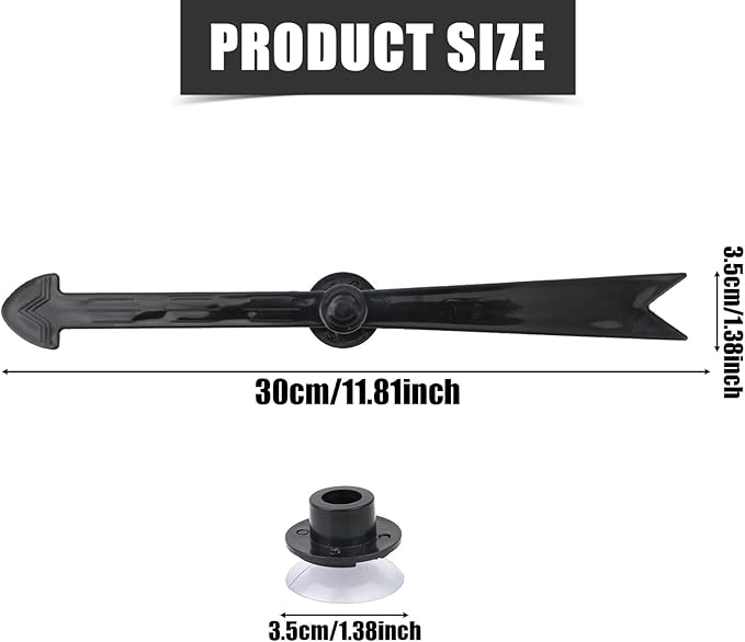 BOXOB Large Arrow Spinner, 11.81in Arrow Spinner with Suction Cup Plastic Spinning Arrow Funny Spinner Game Engaging Board Arrow for Classroom Activities Home School Party Teaching Tool