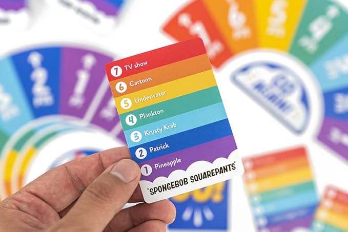 Professor PUZZLE Rainbow Go Games. Fast paced Trivia Game for The Whole Family. One Right Answer, Whole Spectrum of Clues.