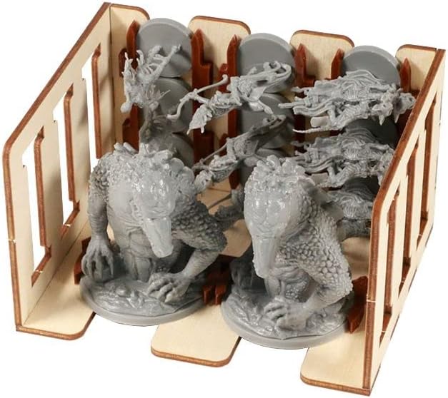 The Broken Token Game Organizer - Ankh: Gods of Egypt Compatible Game Organizer, Wooden Storage Box for Tabletop Games