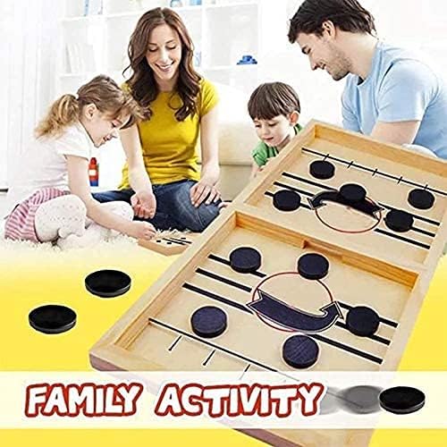 Fast Sling Puck Game, Large Size Table Desktop Battle Board Games Toys, Desktop Sport Board Game for Family Game, Suit for Adults Parent-Child Interactive
