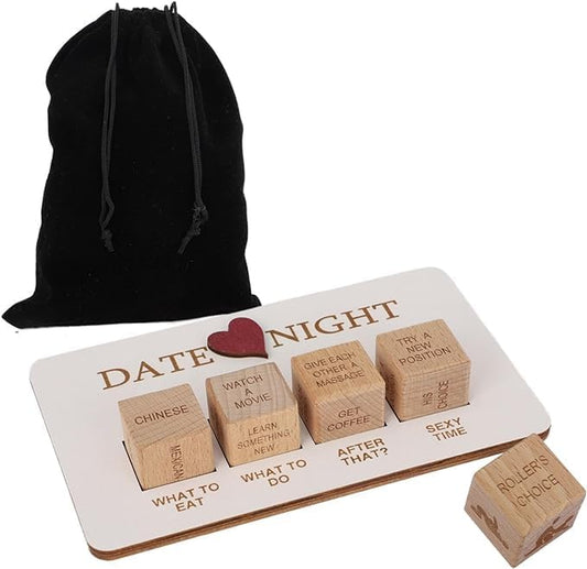 Date Night Dice for Couples Wooden Dice for Couples Valentine's Day Gift Couples Gift Ideas Couples Date Night Ideas Couples Gift