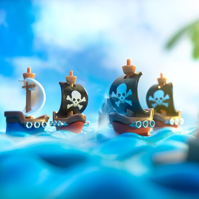 SmartGames Pirates Crossfire Board Game with 80 Challenges and 4 Playing Modes for Ages 7 - Adult
