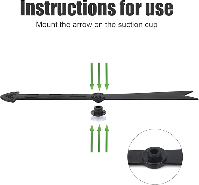 BOXOB Large Arrow Spinner, 11.81in Arrow Spinner with Suction Cup Plastic Spinning Arrow Funny Spinner Game Engaging Board Arrow for Classroom Activities Home School Party Teaching Tool