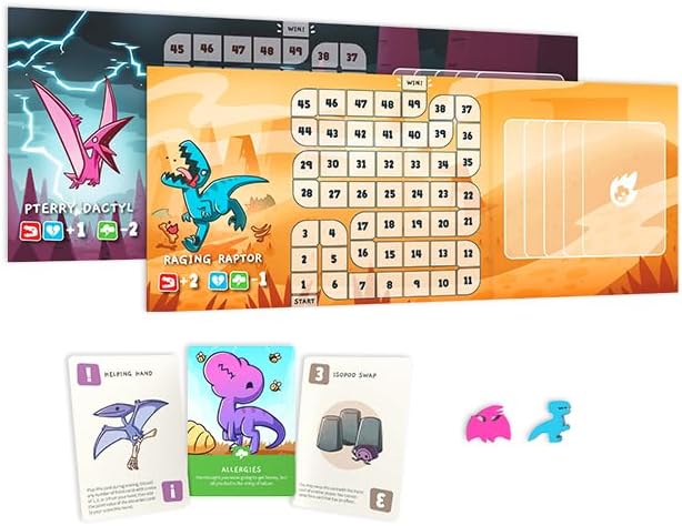 Happy Little Dinosaurs: 5-6 Player Expansion Pack - Cute card game for kids, teens, & adults - Dodge life’s disasters! - 5-6 players ages 8+ - Great for game night