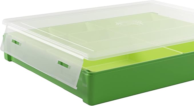 Token Silo Convertible | Store & Organize Board Game Tokens | 9 Removable Trays in 3 Different Sizes | Stackable | Convenient Space-Saving Design | Lime Green Color | Made by Gamegenic (GGS22004ML)