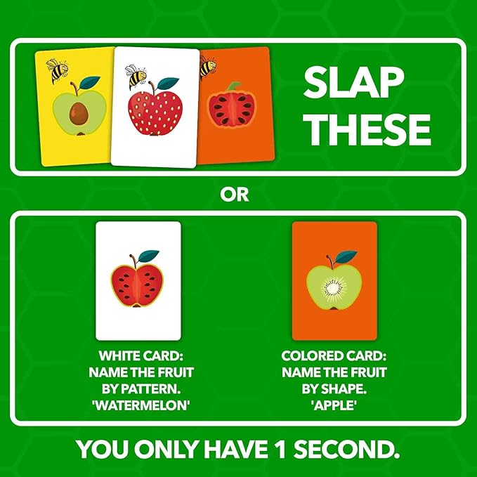 QUOKKA Family Food Games for Kids and Adults - Fast & Fun Slap Card Game for 2-6 Players Easy to Learn - Hilarious Brain-Blending Board Games for Family Night Ages 8+