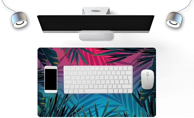 MTG Playmat Forest, TCG Game Play Mat for MTG Landscape Trading Card Smooth Cloth Surface Mousepad Battle Game 23.6X 13.7 inches