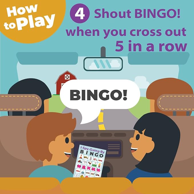 I-Spy-Going-by Bingo Road Trip Travel Game