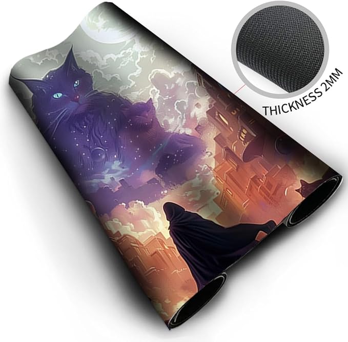 MTG Playmat 23.6x13.8 Inch Board Game Card Game Trading Card Game Mat Mouse Pad TCG Game Mat Stitched Edge Smooth Surface Rubber Base for Board Games,Card Showdown. (MTA83)