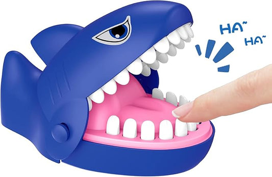 LanMa Shark Dentist Teeth Game for Kids - Shark Finger Biting Game Toy, Fun Travel Size