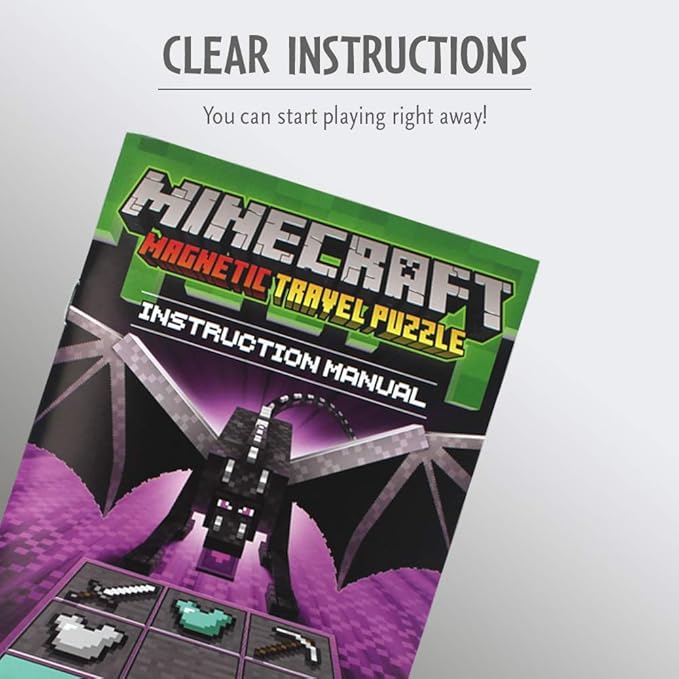 ThinkFun Minecraft Magnetic Travel Puzzle Logic Game & STEM Toy For Kids Ages 8 & Up