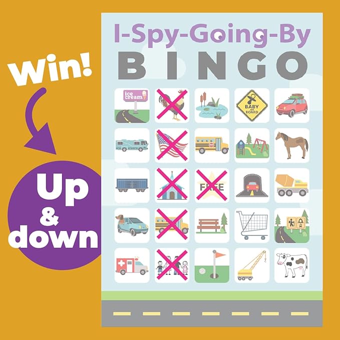 I-Spy-Going-by Bingo Road Trip Travel Game