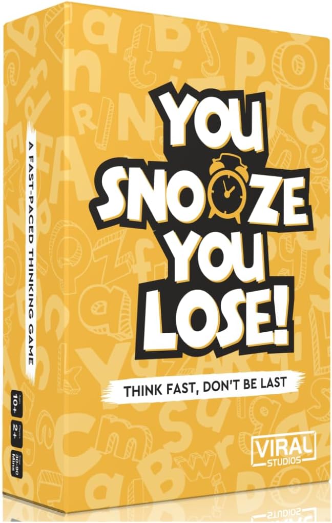 Viral Studios You Snooze You Lose - Fast Paced Word Matching Game, 200 Cards Quick and Hilarious Fun for Family Game Nights, Gatherings, & Parties Ages 15+