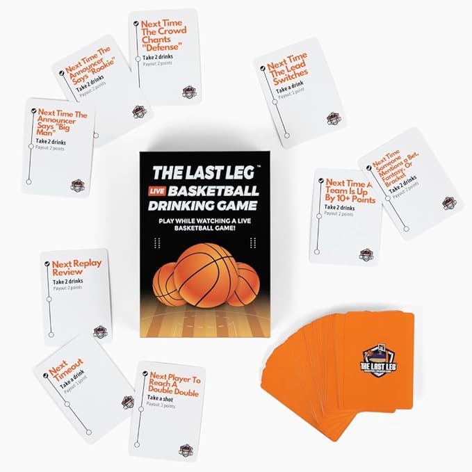 Beer Pressure The Last Leg - Live Basketball Drinking Game. Perfect for Game Days, Tailgates, Parties, and Pre Games.