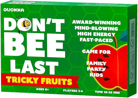 QUOKKA Family Food Games for Kids and Adults - Fast & Fun Slap Card Game for 2-6 Players Easy to Learn - Hilarious Brain-Blending Board Games for Family Night Ages 8+