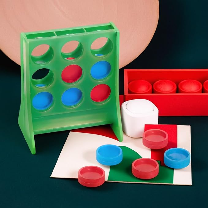 Amscan Three-in-A-Row Game Mini, Pack of 12, Multicolor