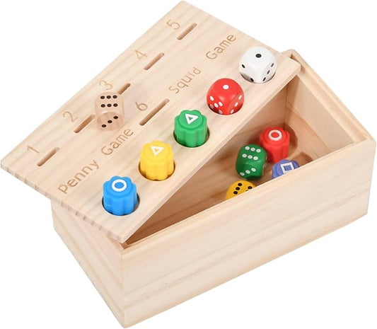 Fun Family or Bar Games, Penny Game for Family Fun Coin Drop, Adult Dice Game, Traditional Korean Game, Stone Toss Coin Toss Dice Game, gonggi Game Toys, Fidget Toys Adults,Board Games