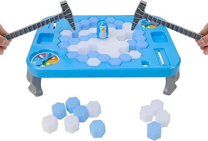 SS Save Penguin On Ice Game, Penguin Trap Ice Break Block Board Family Game for Kids Boys Girl Toys
