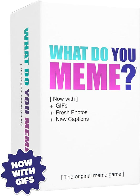 WHAT DO YOU MEME? Core Game (New Edition) Now Including GIF's by Relatable, The Essential Adult Party Game for Meme Lovers Now with Refreshed Content, Great for Adult Games for Game Night