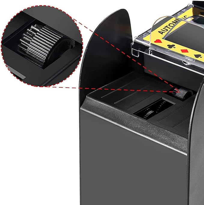 Nileole 6 Decks Automatic Card Shuffler, Battery-Operated for UNO,Phase10, Texas Hold'em, Poker, Home Card Games, Blackjack, Party Club