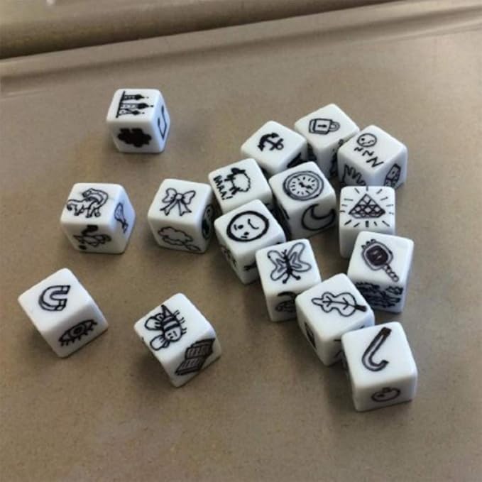 48 PCS 16MM Blank White Dice for Board Games, DIY, Fun, and Teaching