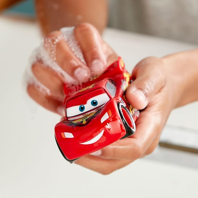 Disney Store Official Bath Set (Pixar Cars) - Kids Bath Accessories with Beloved Disney Characters - Colorful and Fun Bath Time Essentials for Kids - Suitable for All Ages