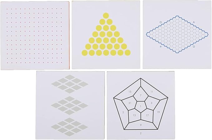 Princeton Architectural Press Fredericks & Mae Paper Games: Dots & Boxes - Hex - Hedron - Nim - Tic-Tac-Toe