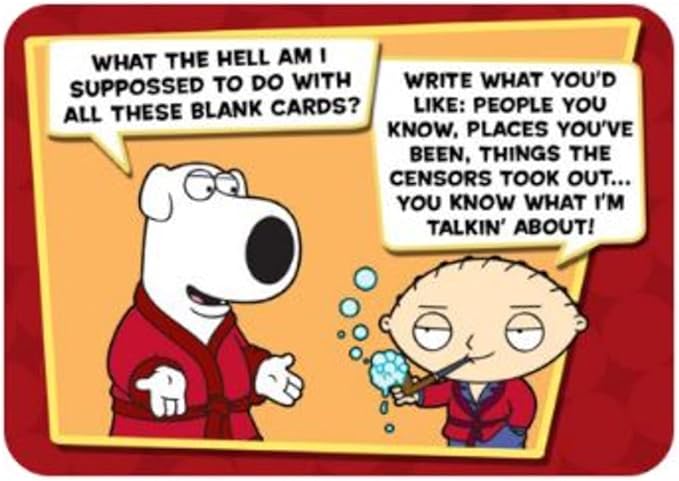 Gale Force Nine Family Guy Mouth Full of Blanks Game