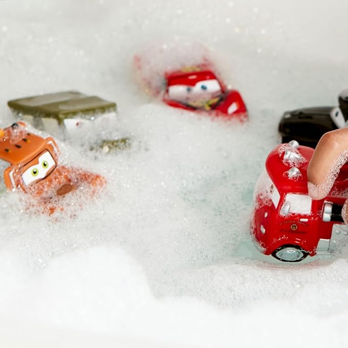 Disney Store Official Bath Set (Pixar Cars) - Kids Bath Accessories with Beloved Disney Characters - Colorful and Fun Bath Time Essentials for Kids - Suitable for All Ages
