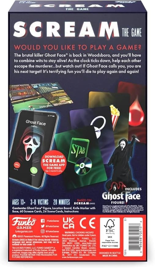 Funko Games Scream The Game Party Game Ages 13 and Up for 3-8 Players
