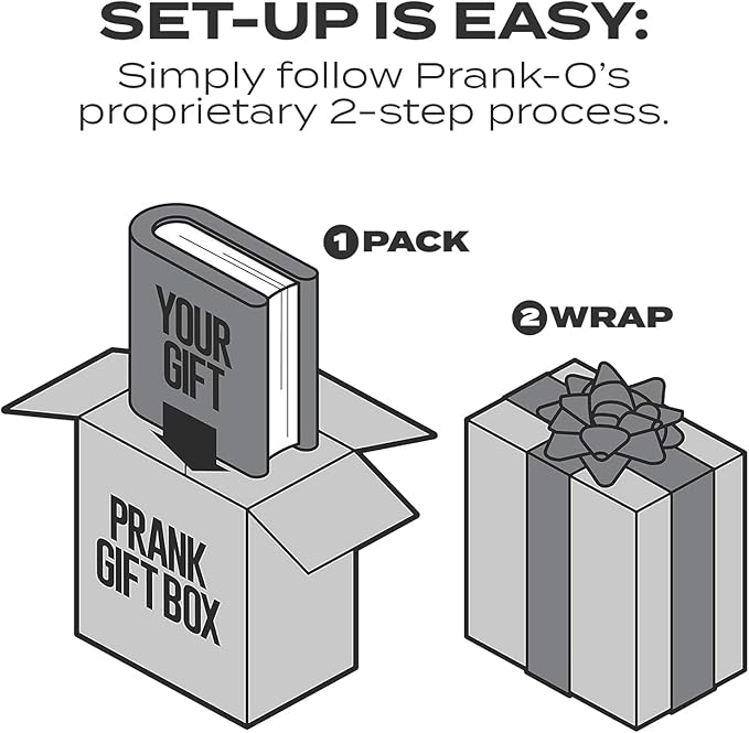 Prank Pack, Blankeez Prank Gift Box, Wrap Your Real Present in a Funny Authentic Prank-O Gag Present Box | Novelty Gifting Box for Pranksters